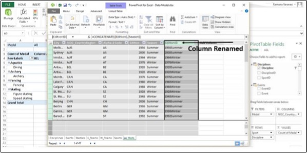 PowerPivot EditionID