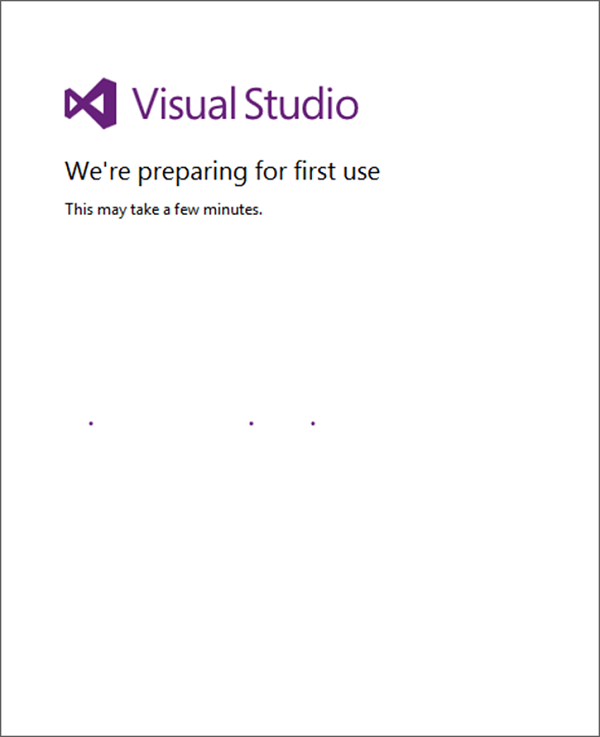 Visual Studio 首次使用