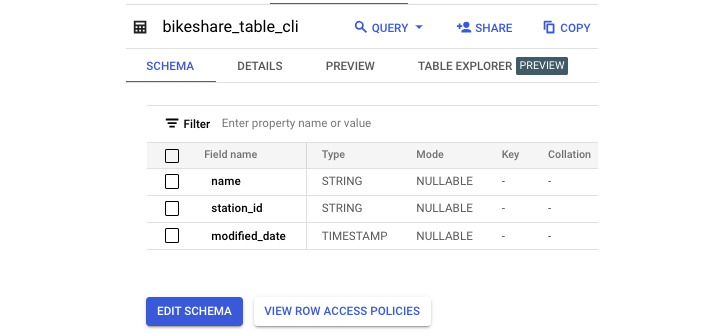 Bigquery 添加列