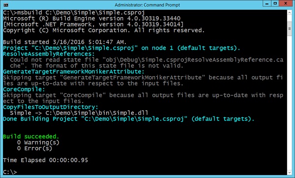 MS Build Command