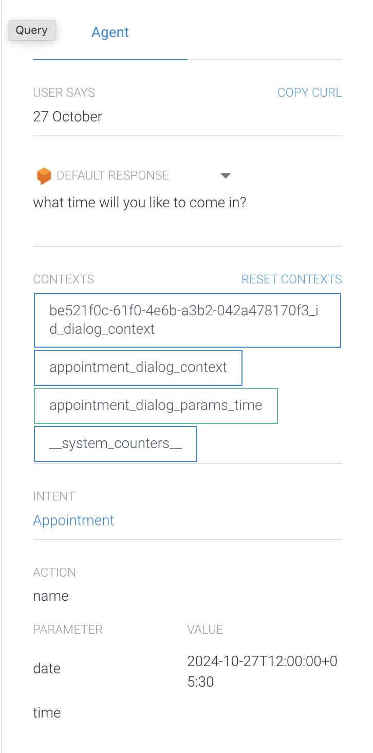 Dialogflow Building a Chatbot