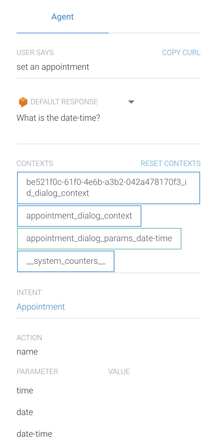 Dialogflow Building a Chatbot