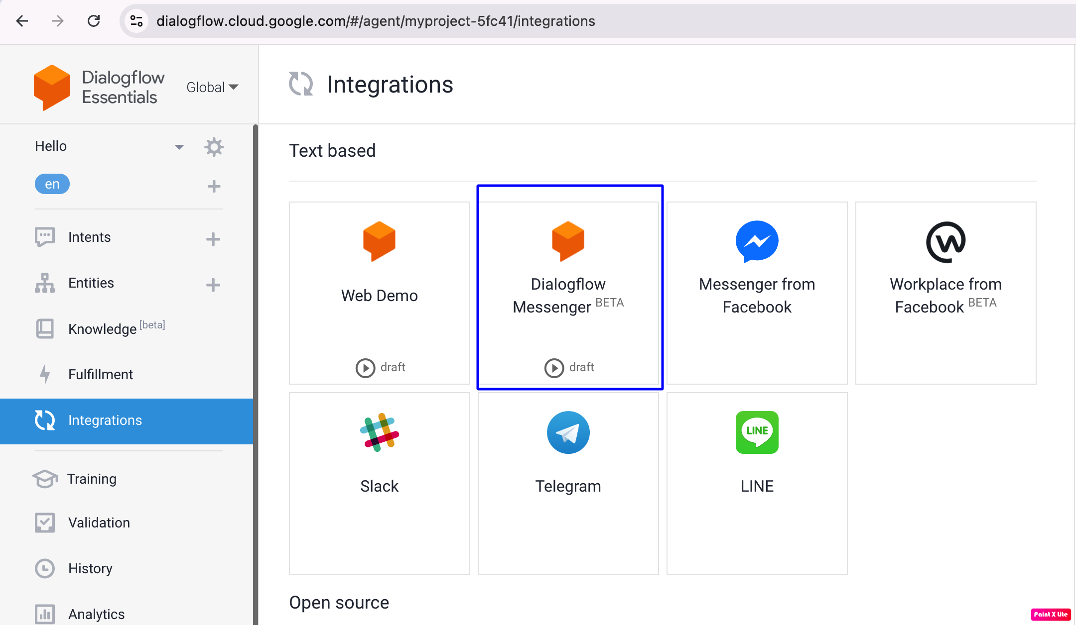 Dialogflow Integration