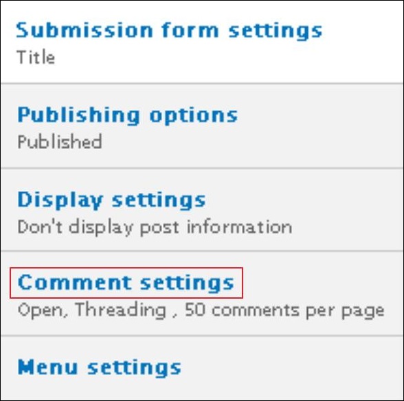 drupal comments