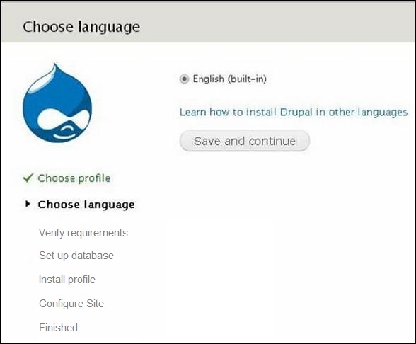 Drupal 安装