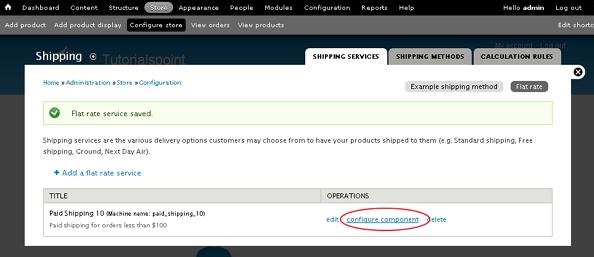 Drupal Setup Shipping