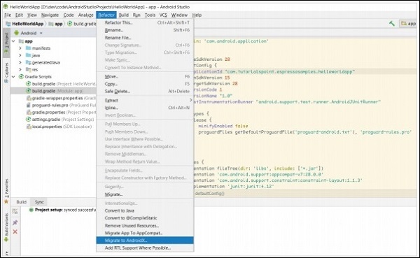 Espresso Testing Framework