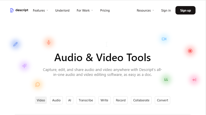 AI for Audio and Video Editing