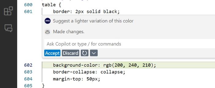 css color suggestsing