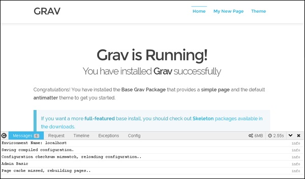 Grav Debugging & Logging