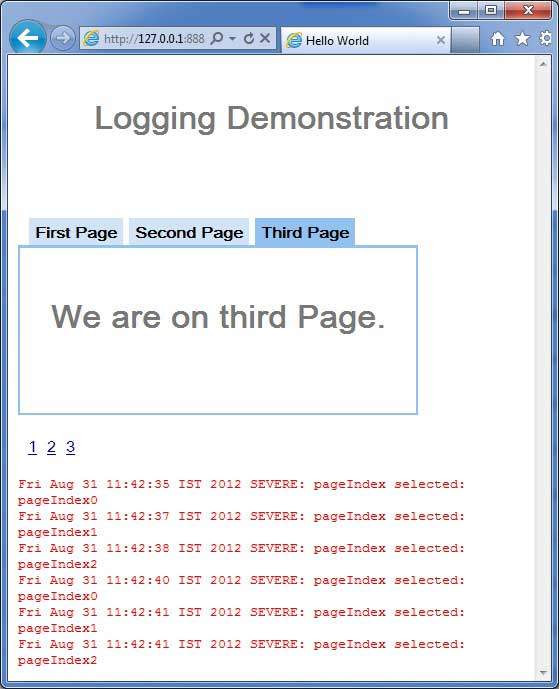 GWT Logging Demo