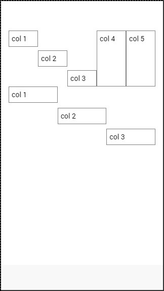 Ionic 垂直网格