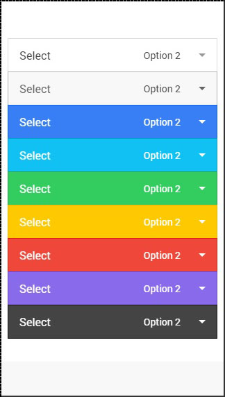 Ionic Select Color