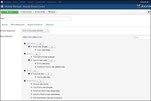 Joomla Breadcrumb Module