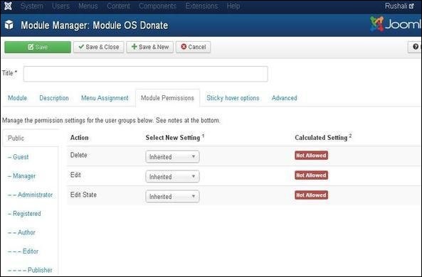 Joomla Donation Module