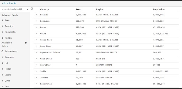 CSV 表格数据