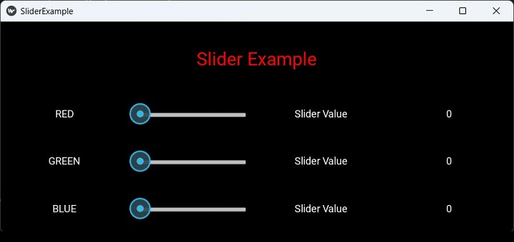 Kivy Console Slider