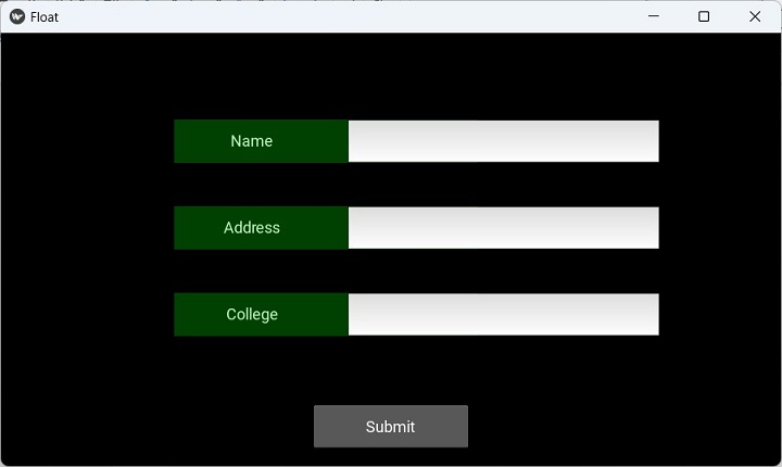 Kivy Float Layout