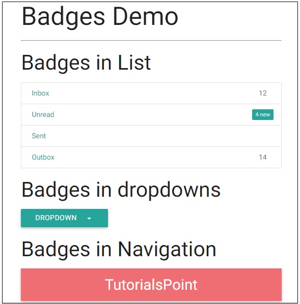 Badges Demo