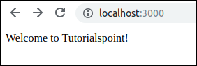 Welcome Tutorialspoint