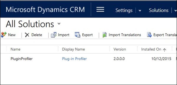 Mscrm import Solution Step 1