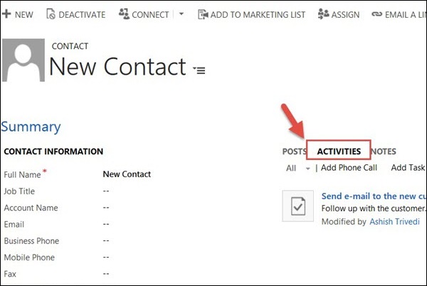 Mscrm Plugin Create Contact