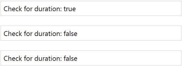 JSON Is Duration