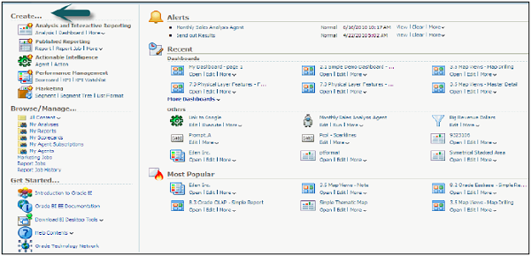 登录 OBIEE Step2