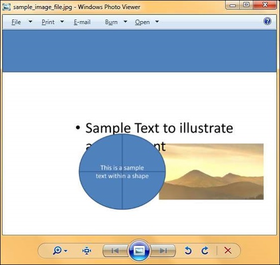 Microsoft PowerPoint 2010 中创建图像文件