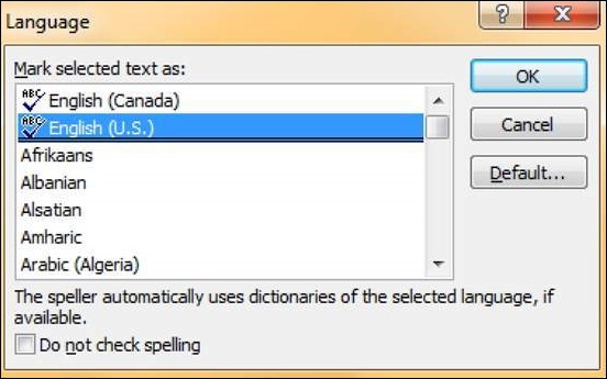 Microsoft PowerPoint 2010 设置语言类型