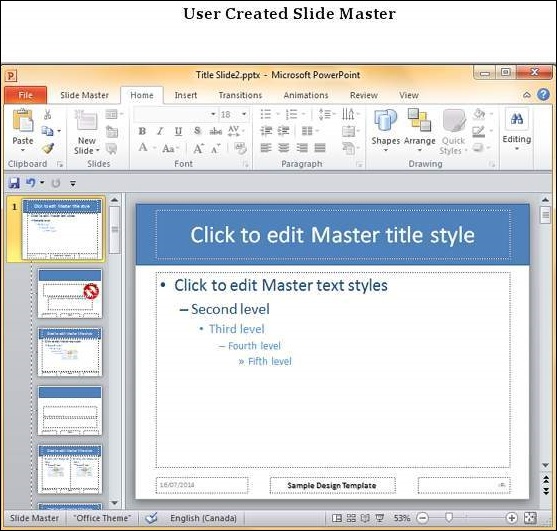 Microsoft PowerPoint 2010 中保存设计模板
