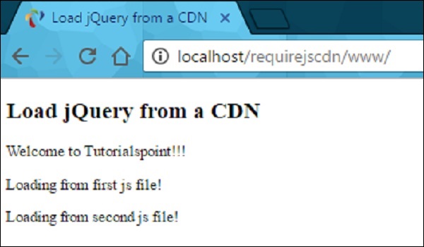 RequireJS 从 CDN 加载