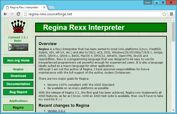Regina Rexx Rexx 解释器