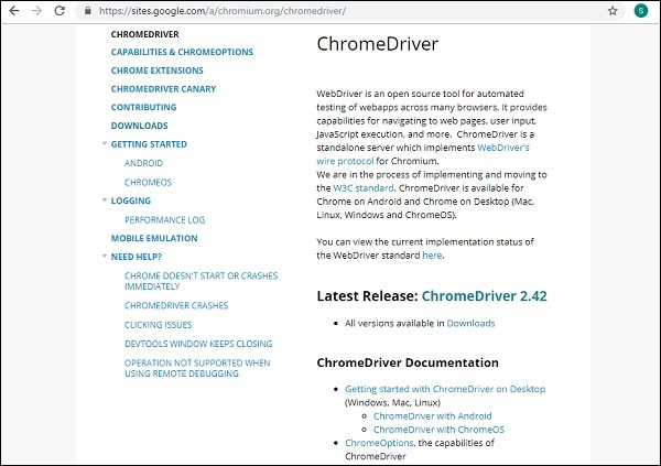 Chrome 驱动程序