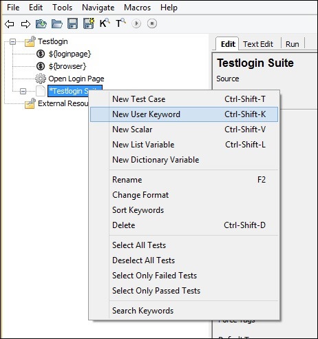 Suite Teardown click