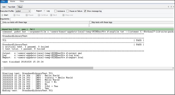 Test Cases Results