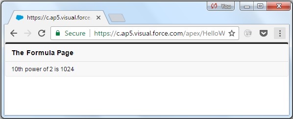 Visualforce 变量表达式4