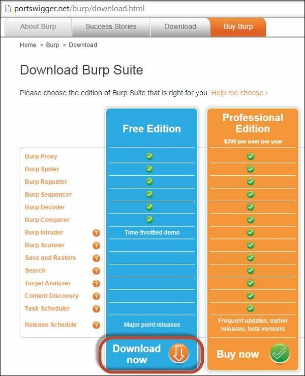 BURP Suite 下载。