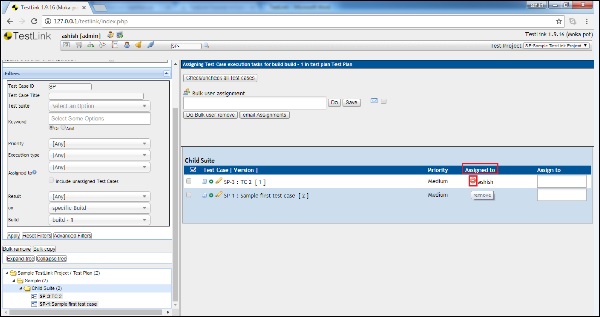 Step6 Assign Test Cases