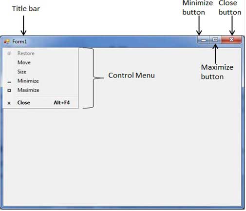 VB.Net 表单标题栏