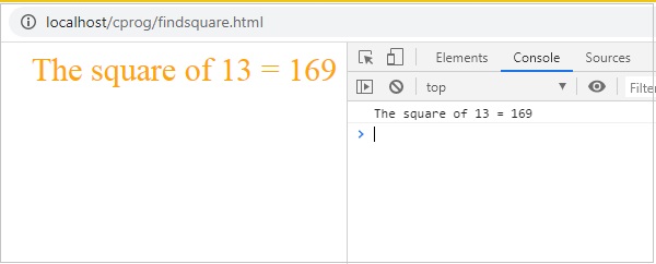 查找 Square HTML