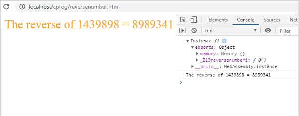 反转数字 HTML