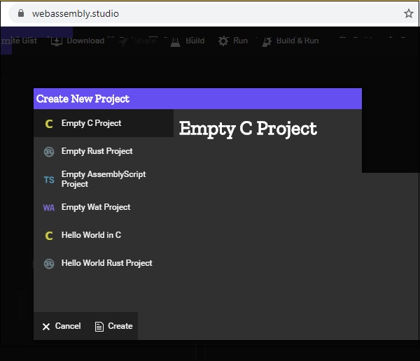 WebAssembly Studio