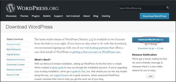 WordPress 安装