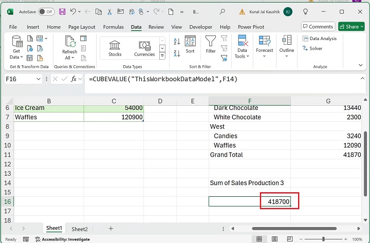 Excel CUBEKPIMEMBER Function 10