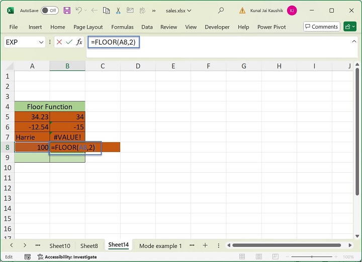 Excel Floor Function 7