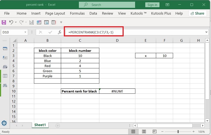 Excel PERCENTRANK 函数 7