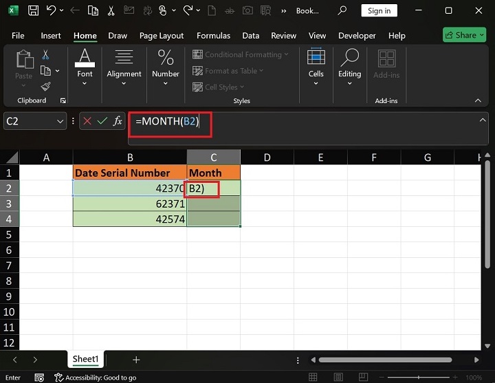 如何在 Excel 中自动添加月份2