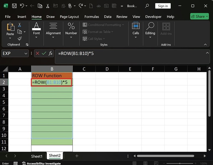 如何在 Excel1 中创建表格