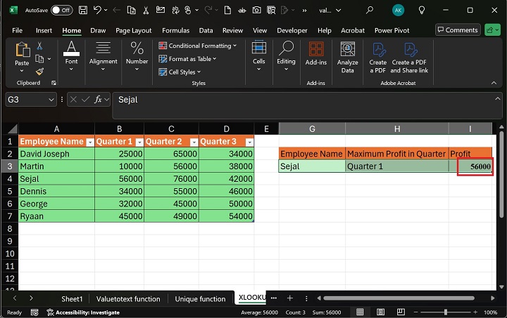 EXCEL 1 中的嵌套 XLOOKUP